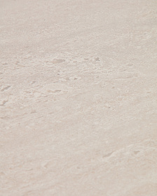 Уличный стол Mirtia из алюминия с отделкой под дерево и кремового спеченного камня, 240 x 110 см