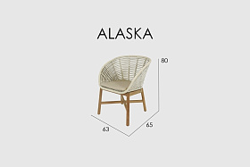 Обеденный стул Alaska WHITE WASH