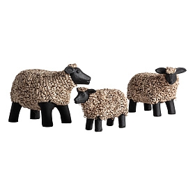 Набор из 3-х фигур животных Reva в деревенском стиле