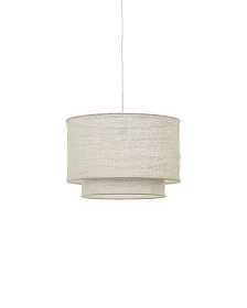 Абажур для потолочного светильника Mariela из льна бежевого цвета Ø 40 x 34