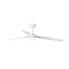 Потолочный вентилятор PUNT Ш1300MM белый 3 PALAS LED 18W TUYA