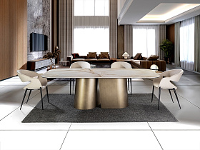 Numa Обеденный стол 240 -латунный