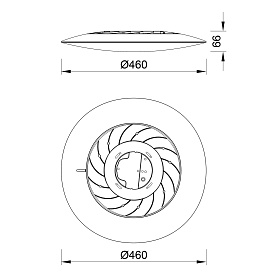8692 Потолочный светильник SLIM CCT