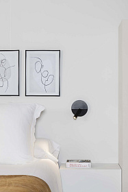 DUAS Бра с ридером черный USB C LED 3W 2700K