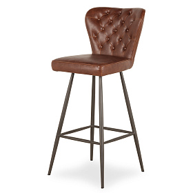 Барный стул в стиле ретро Nordwich коричневый
