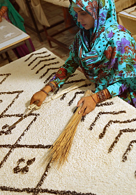 Ковер Берберский ромбы 120*170