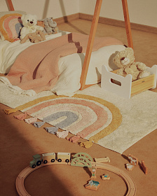 Ковер Tadea 100% хлопок разноцветная радуга 90 x 150 см