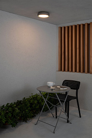 Потолочный светильник Anga 240 темно-серого цвета LED 18W 2700K