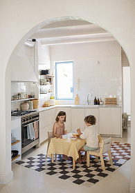 Ковер Шахматы серый 120*160