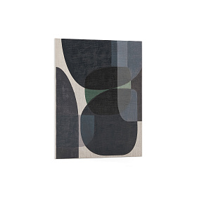 Nemsa абстрактный холст в сине-зеленых тонах 100 x 80 см