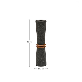 Naro Ваза из камня с 2 кольцами 30 см