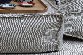 Пуф квадратный Sail черный 75x75