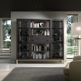 Шкаф книжный City CTMD33-1 с подстветкой