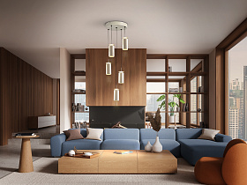 Alfara Подвесной светильник 5L кремовый D35