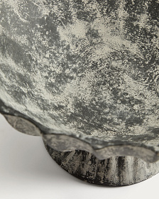 Ваза Valura из папье-маше серая Ø 33 см