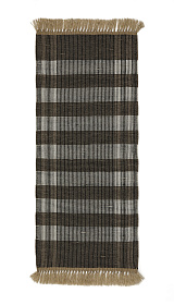 Коврик Barani из полипропилена коричневого и чёрного цвета 60 x 90 см