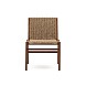 Стул Itani из массива акации и искусственного ротанга