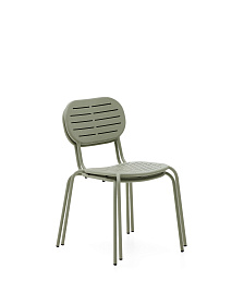 Уличный стул Brai из оцинкованной стали бирюзового цвета