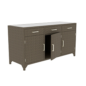 Буфет MADISON MOCCA 170х60 плетение в ёлочку