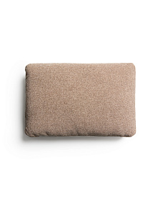Подушка Blok из синели коричневого цвета, 40 x 60 см