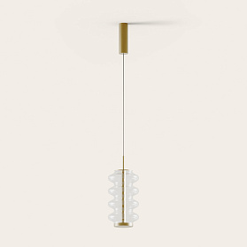 Подвесной светильник Vitree S золотой металл/ прозрачный плафон