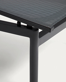 Шезлонг Lesina из алюминия и ткани графитового цвета