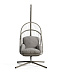 Подвесное кресло Livadi из стали и веревки бежевого цвета