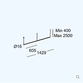 Подвес Tubs Modular Lineal Double 00-A138-05-M1