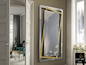 Зеркало Nora золотое