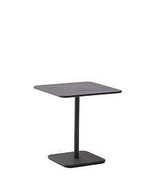 Уличный стол Brai из темно-серой оцинкованной стали 70 x 70 см