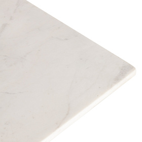 Квадратный стол Monika черный металл/белый мрамор