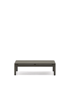 Журнальный столик Sorells из зеленого алюминия 57 x 91 см