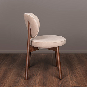 Стул Clemente ткань Marino col. 06, итальянский орех