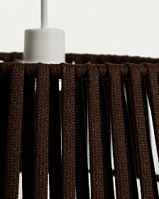 Абажур для подвесного светильника Aldet коричневый, Ø46 см