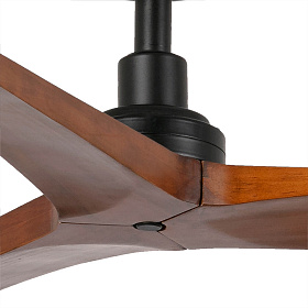 Потолочный вентилятор KLIM S Ш925mm черный 3 PALAS темный орех