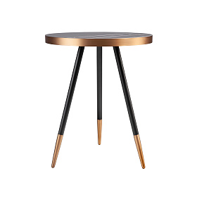 Круглый журнальный столик из стали и керамики CT1015-1AA /2069