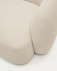 Модульный диван Martina 3-местный с левым шезлонгом, цвет экрю, 287 см