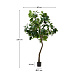 Ficus Искусственное дерево фикус в черном горшке 210 см