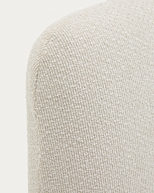 Кровать Martina со съемным чехлом из шенилла цвета экрю 180 x 200