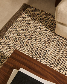 Arpe Бежевый жаккардовый ковер из джута 160 x 230 см