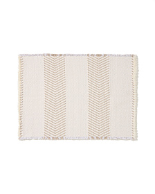 Коврик для ванной Bina из 100% хлопкового жаккарда цвета экрю 50 x 70 см