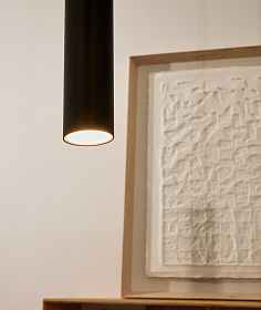 Подвесной светильник Andia из алюминия с черной отделкой