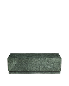 Журнальный столик Sorein из зеленого мрамора 100 x 50 см