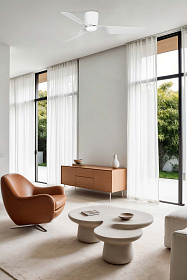 Потолочный вентилятор с освещением Pemba белый