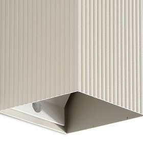 LUNE Серый квадратный настенный светильник с рифлением 1xGU10