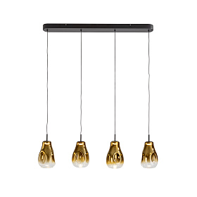 Aledis Люстра 4L черно-золотой