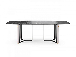 Обеденный стол Bamboo 240x110 мрамор Nero Marquina
