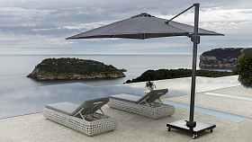 Уличный зонт Neo T2 300x300 ANTHRACITE (с основанием и чехлом для хранения) 