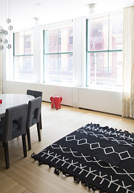 Ковер Берберский черный 140*200