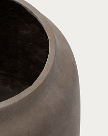 Кашпо Lira цемент терракотового цвета  Ø53см